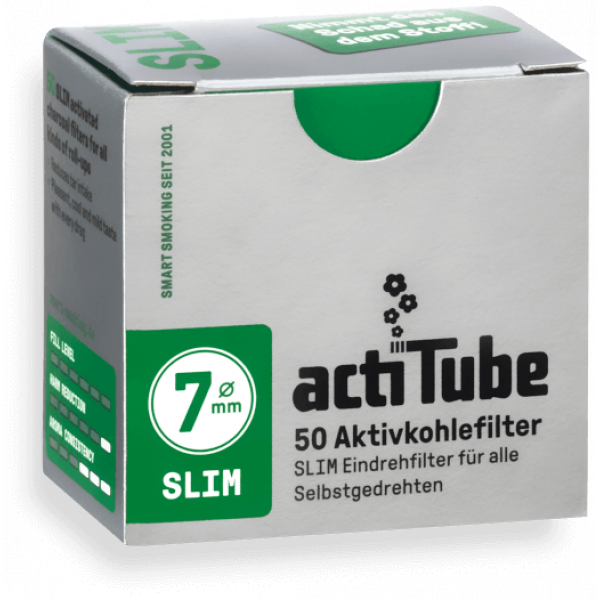 250 ActiTube SLIM Aktivkohlefilter 5 x 50er Aktivkohle Filter Tune Kohle NEU 