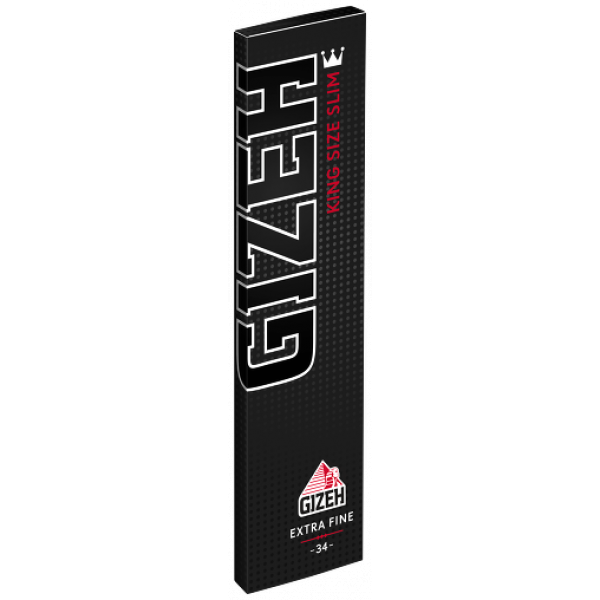 GIZEH BLACK® King Size Slim - 25 Heftchen mit je 34 Blättchen