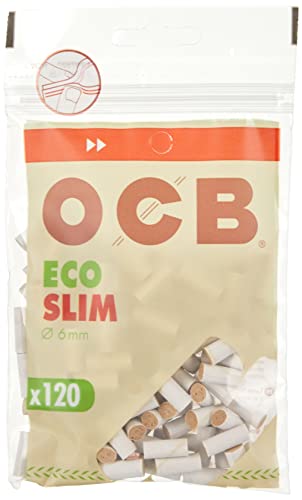 OCB Organic Slim Drehfilter Feinfilter 10 x 120 Filter, Eindrehfilter 6mm
