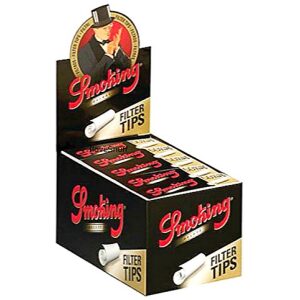 1 Display Smoking® DELUXE Tips Medium Size mit jeweils 25 x 50 Filtertips Original® - Smoking - Deluxe - Tips - Filter - Box - Zigarettenpapier