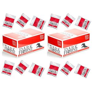 Drehfilter Slim-Filter 6mm Zigarettenfilter 136 Beutel x 120 Stück Finefilter von Dark Horse Eindreh-Filter Ideal für Selbstgedrehte Zigaretten Filter Tabak und Feinstaub heraus Gesamt 16320 Filter
