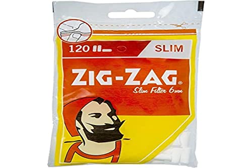 Zig-Zag Slim Filter 6mm | 34 Beutel je 120 Filter Zig-Zag Slim Filter 6mm | 34 Beutel je 120 Filter